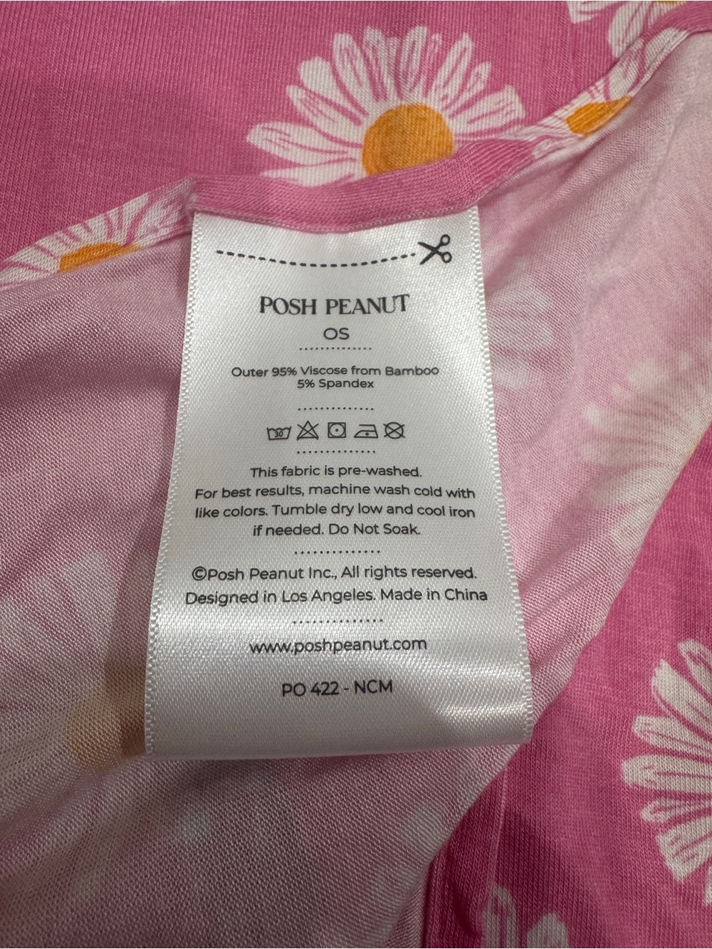 NEW Posh Peanut Swaddle Pink Daisy Blanket - Picture 5 of 5